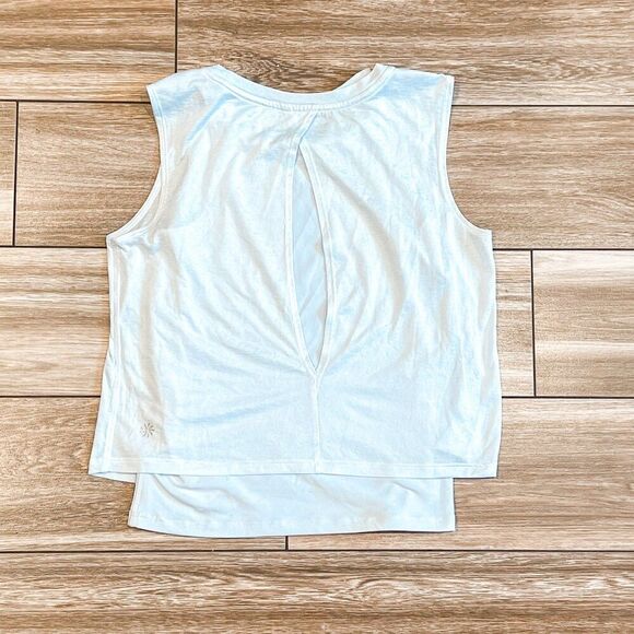 Athleta Girl Double Tank Camisoles Doubles in Light Blue, Size Medium 8-10 - Picture 3 of 4